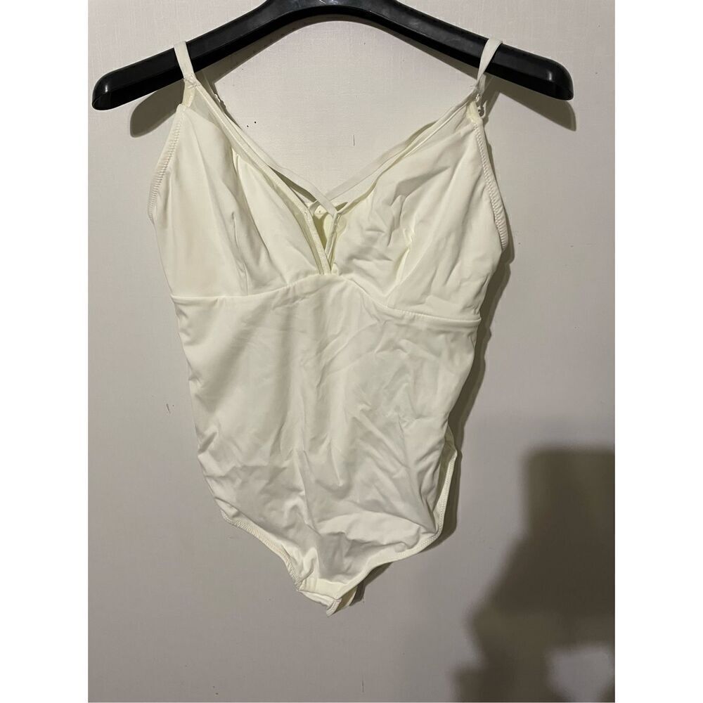 NWOT Popilush Women’s 2XL XXL White Sleeveless Shape wear Bodysuit Sleeveless